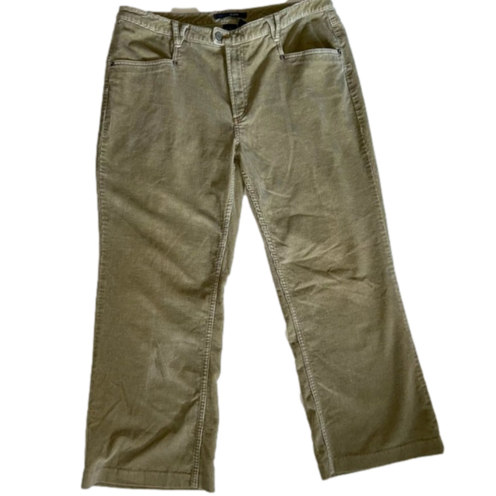 WOMEN’S French Cuff 4 pocket, tan corduroy jeans - soft, comfy, leisure wear